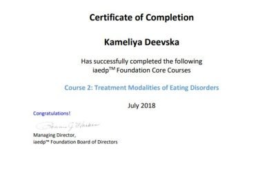 Treatment Modalities of Eating Disorders